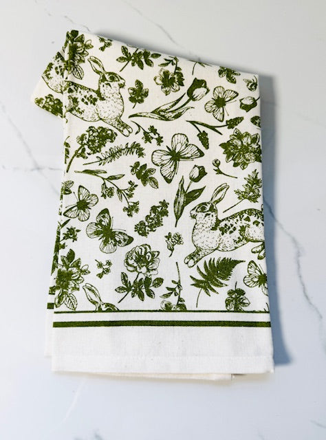 Spring Toile Hand Towel