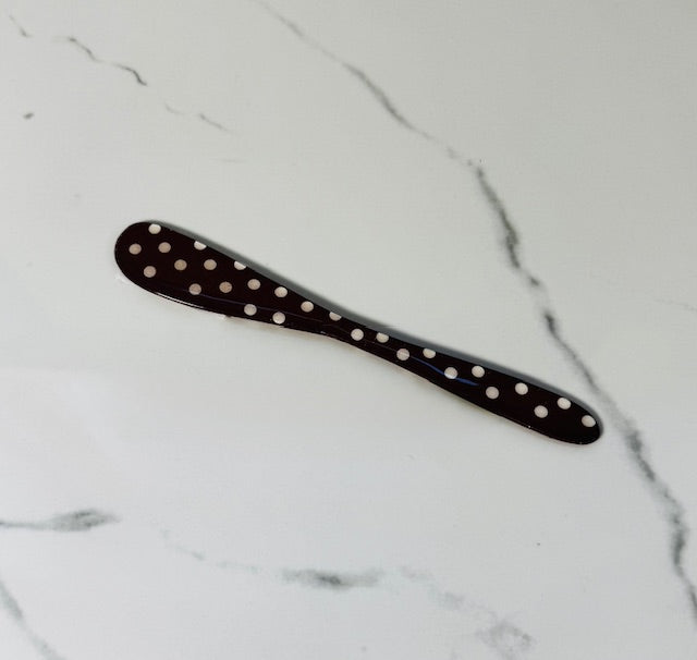 Brown and White Polka Dot Spreader