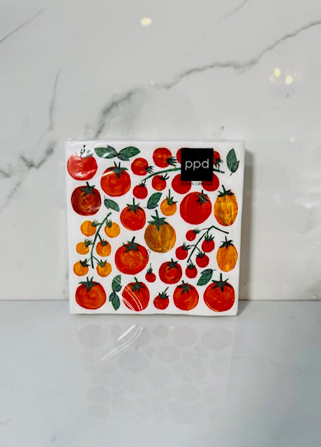 Garden Tomatoes Cocktail Napkin