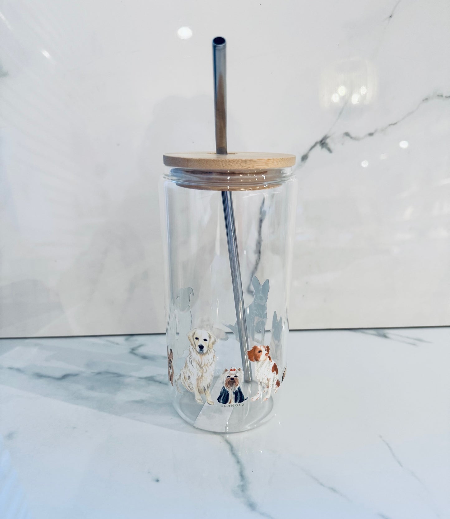 Dog Glass Tumbler