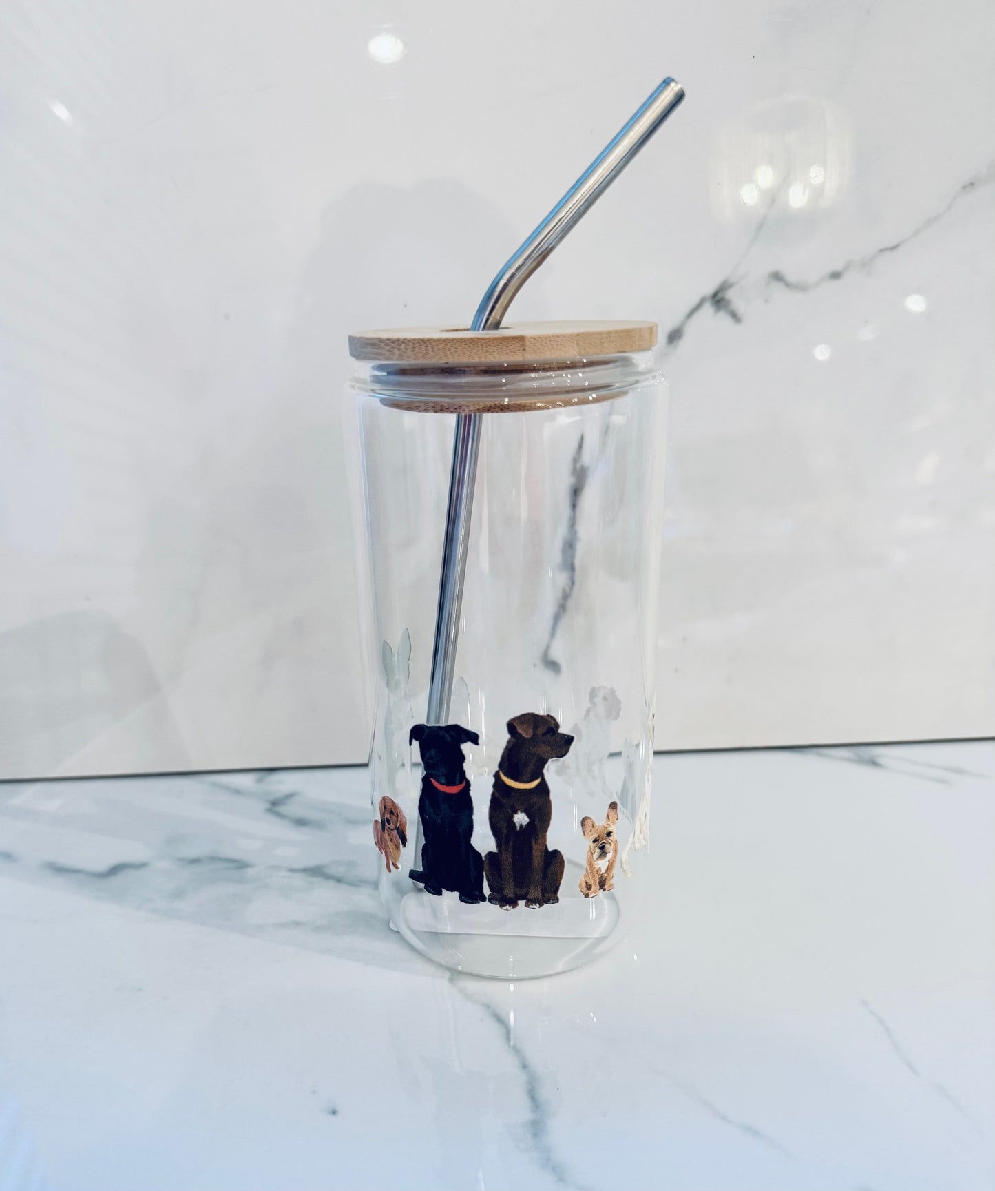 Dog Glass Tumbler