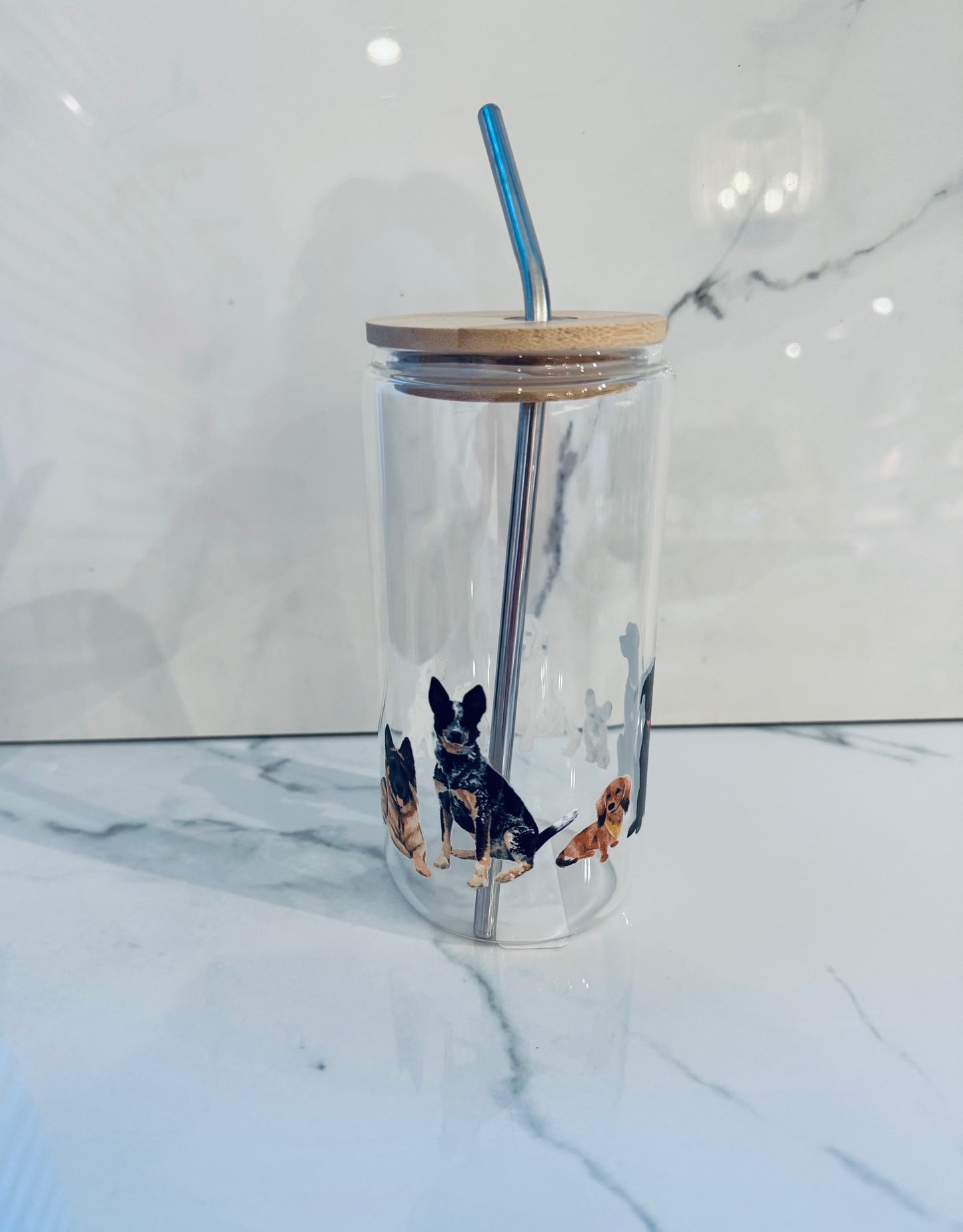 Dog Glass Tumbler
