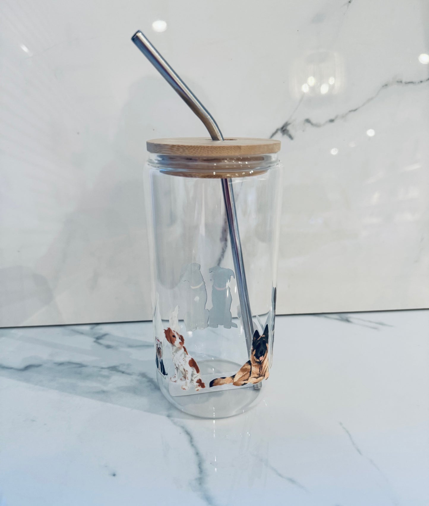 Dog Glass Tumbler