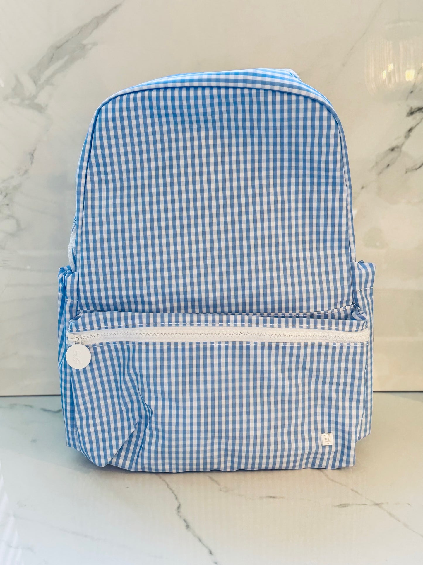 Blue Gingham Backpack