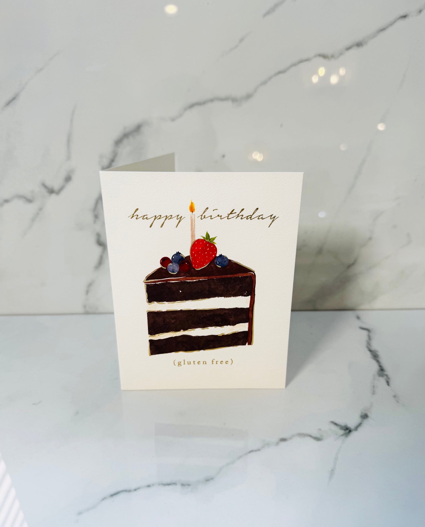 Gluten Free Birthday Cake Birthday Card
