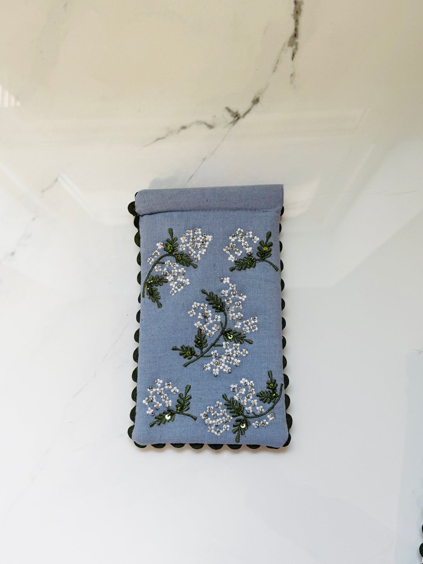 Blue Hydrangea Eyeglass Holder