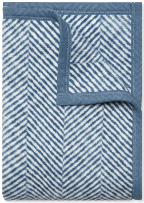 Cornflower Blue Herringbone Chappywrap Blanket