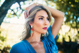 Coral Confetti Earrings