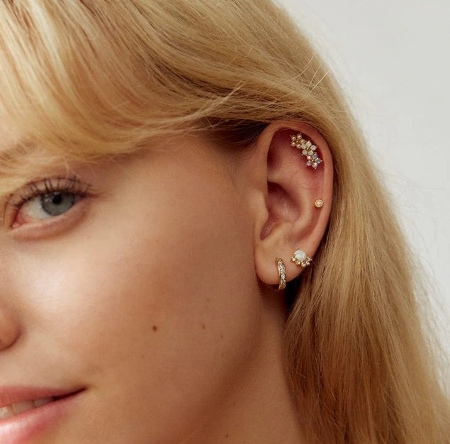 Floral Climber Earring