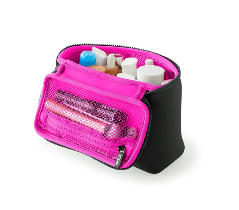 Black with Pink Train Case