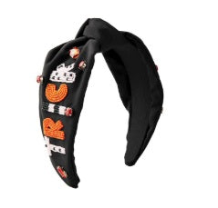 Trick or Treat Beaded Halloween Headband