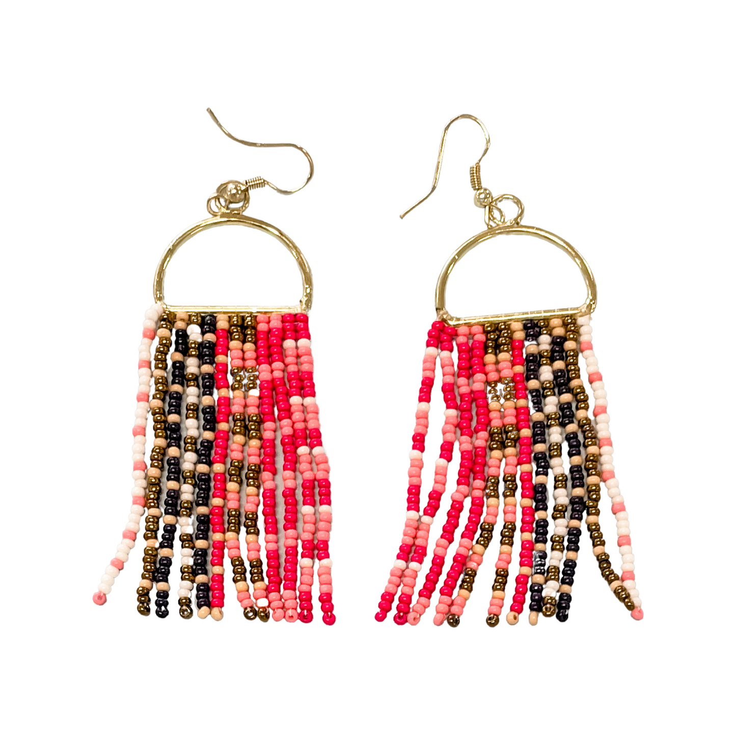 Pink Navy White Gold Vertical Stripe