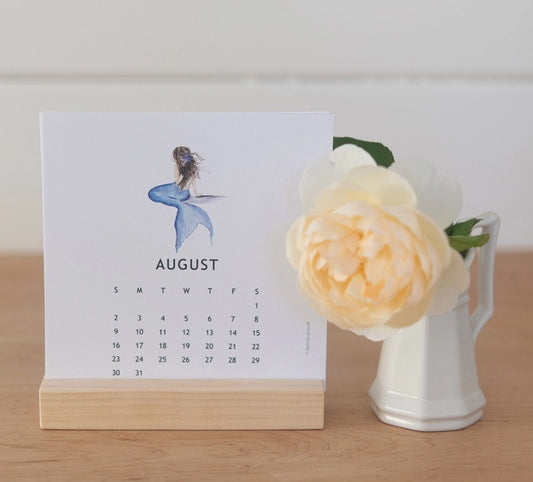 2026 Watercolor Desk Calendar