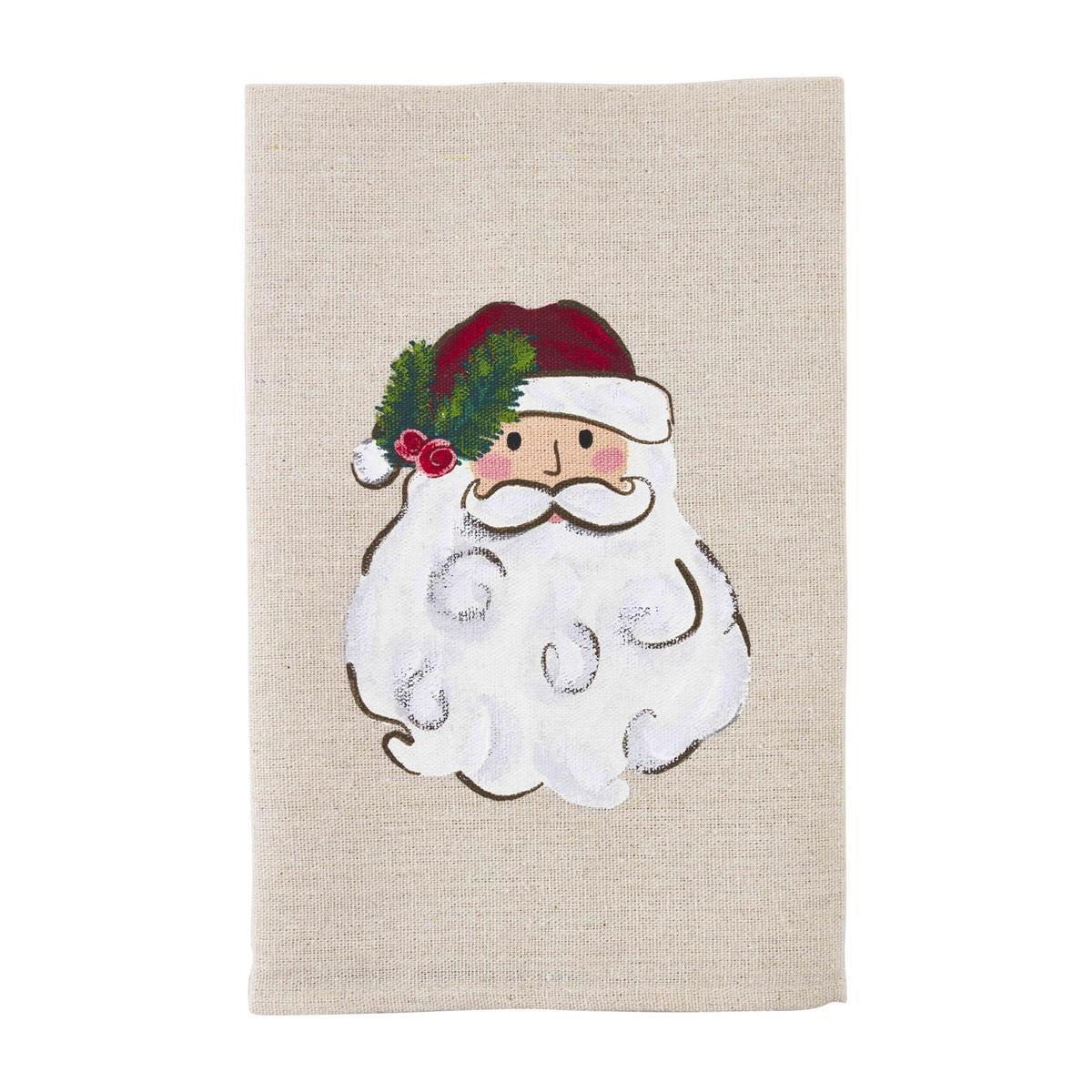 Santa Hand Painted Towel