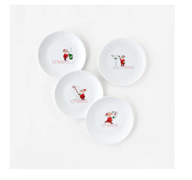 Santa Melamine Appetizer Plate