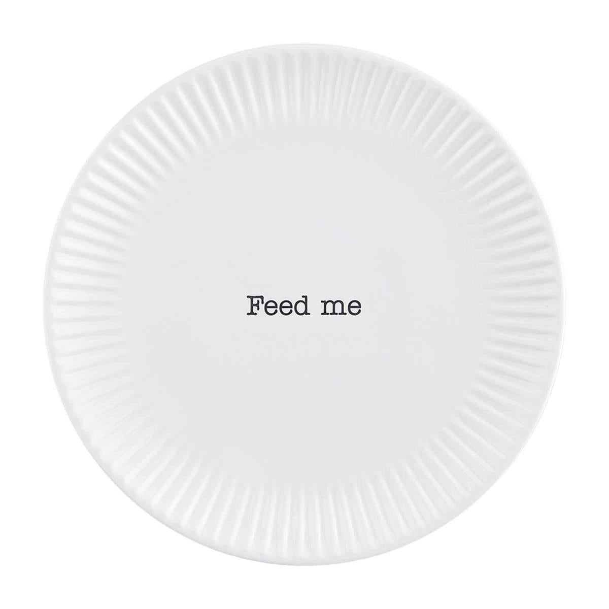 Feed Me Melamine Plate