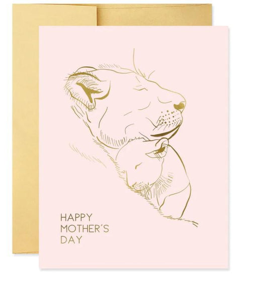 Lioness Mother's Day Card