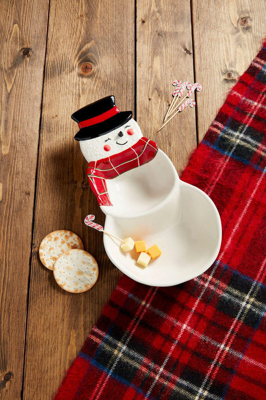 Snowman Double Dish