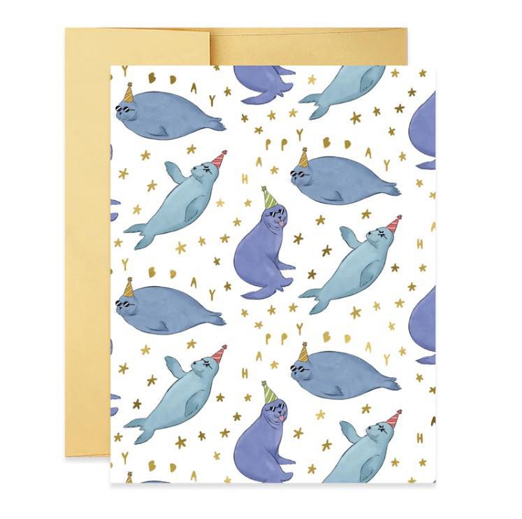 Seals Happy Birthday Greeting Card