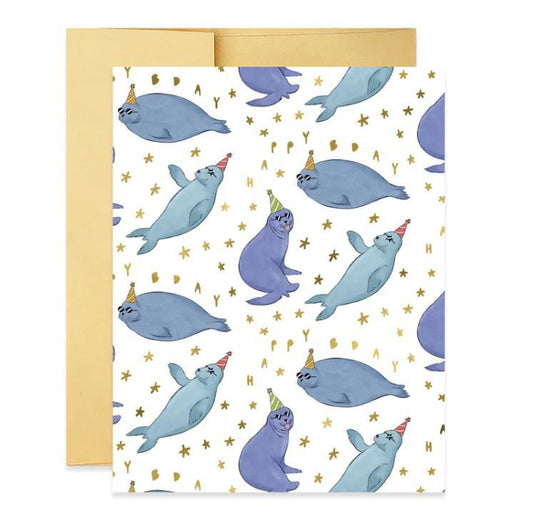 Seals Happy Birthday Greeting Card