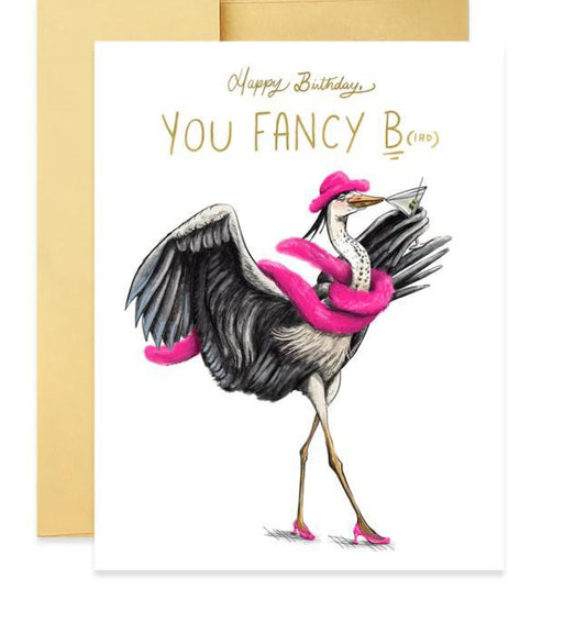 Fancy Bird Birthday Card