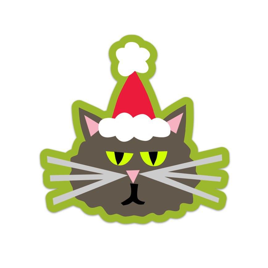 Santa Cat Sticker