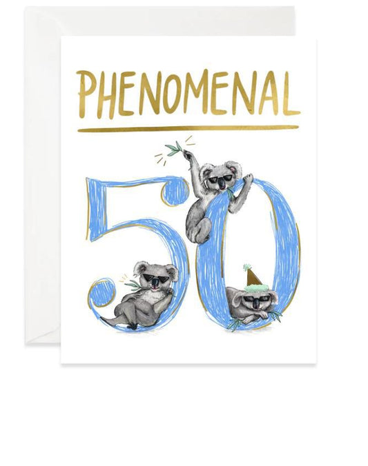 Phenomenal 50 Birthday Card