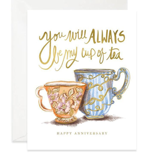 Cup of Tea Anniversary Card