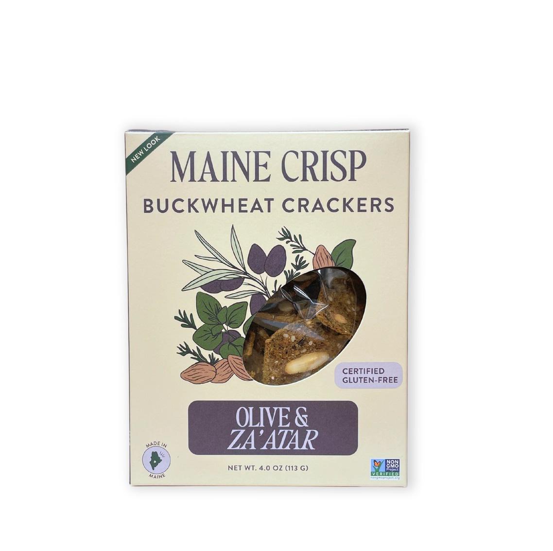 Maine Crisp Buckwheat Crackers - Olive and Za'atr