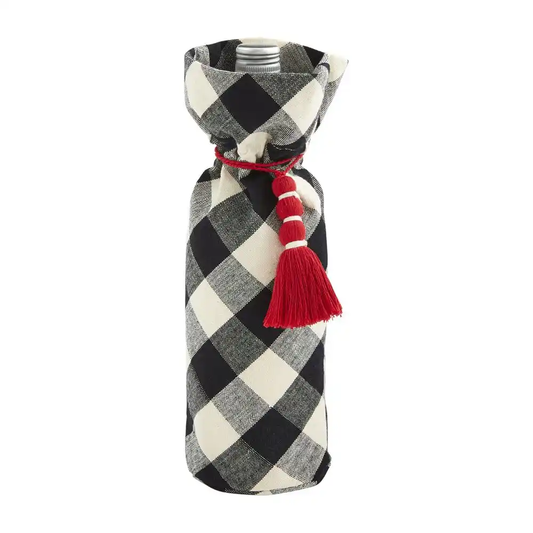Black and White Wine Bag