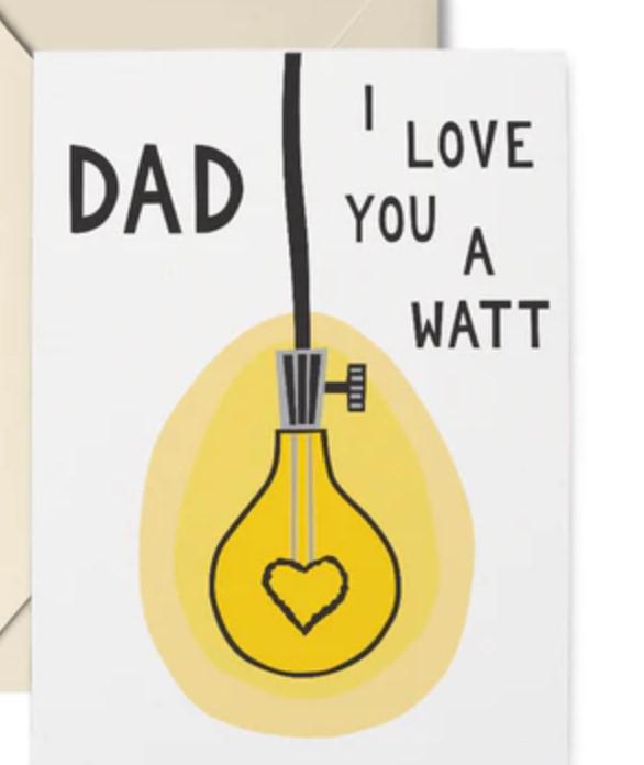Dad I Love You a Watt Card