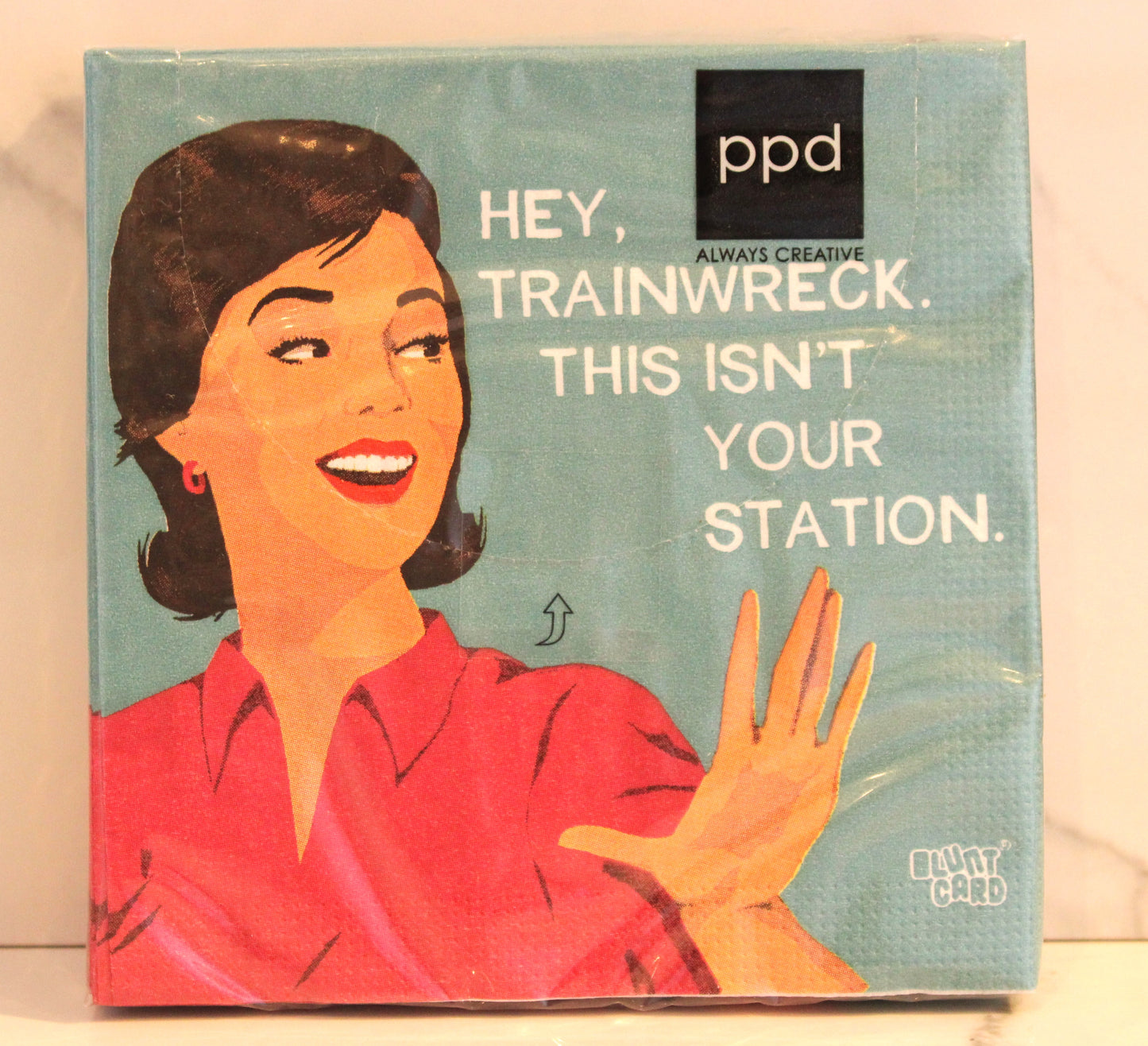 Hey Trainwreck Cocktail Napkins