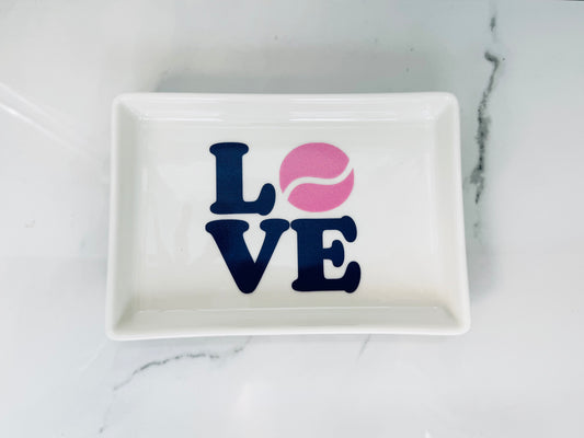 Tennis LOVE Ceramic Tray
