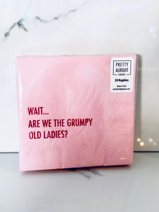 Grumpy Old Ladies Cocktail Napkins