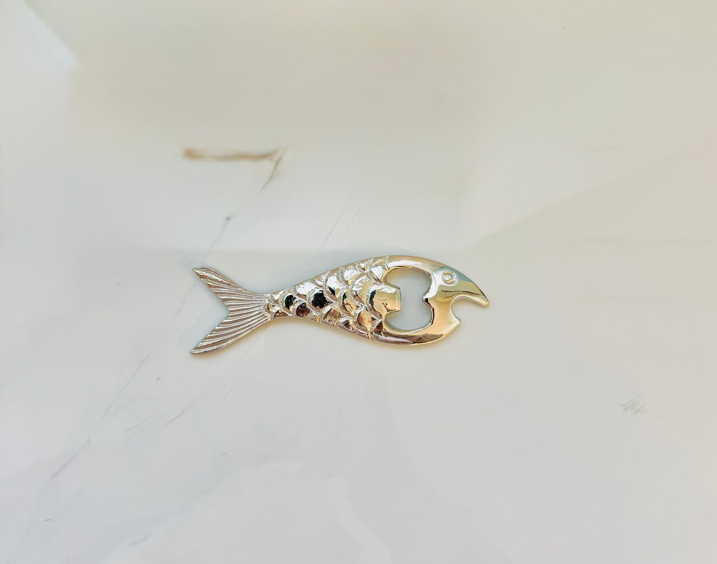 Silver Fish Bottle Opener