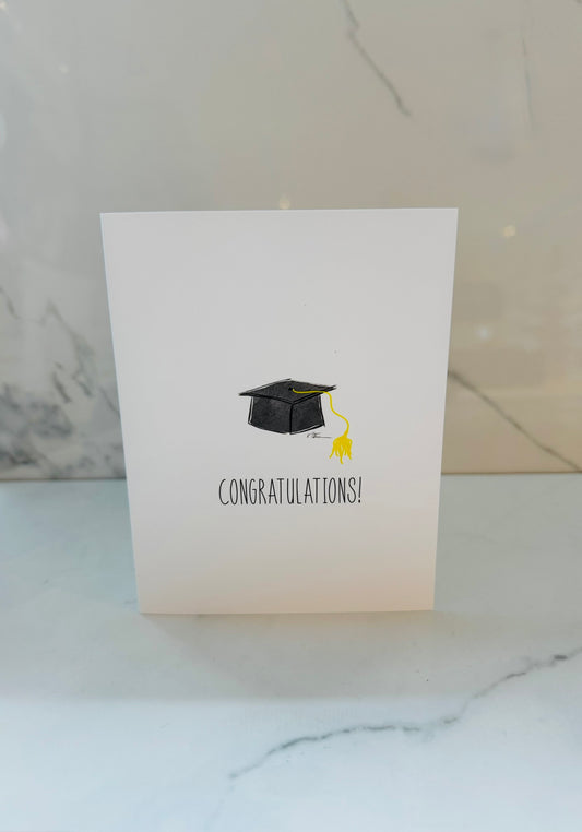 Congrats Grad - Grad Hat Card