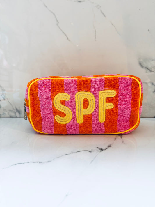 SPF Terry Cloth Zip Case