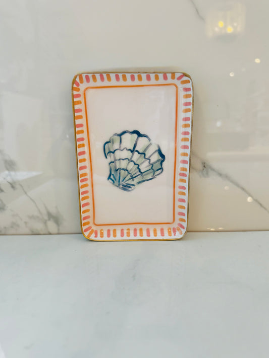 Shell Enamel Trinket Tray