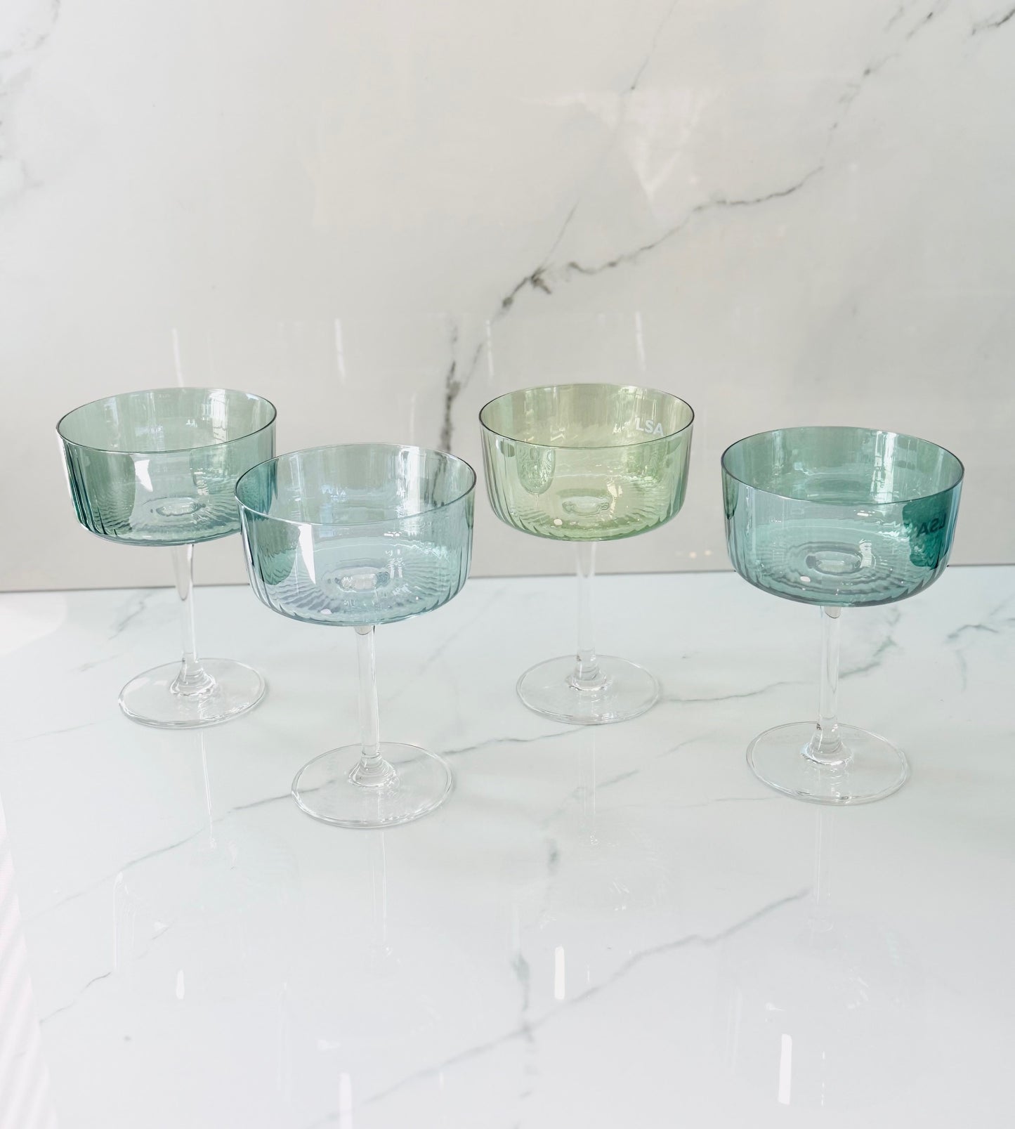 8oz Gems Cocktail Glass - Green