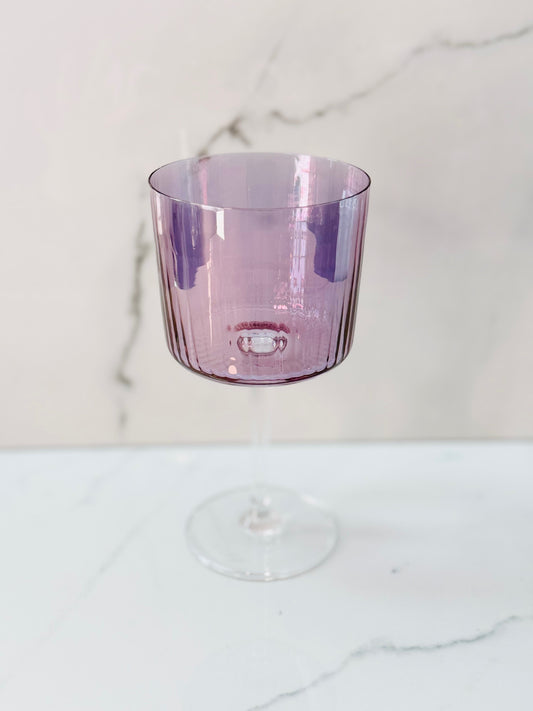 8oz Gems Wine Glass - Plum