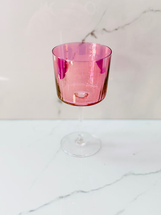 8oz Gems Wine Glass - Rose