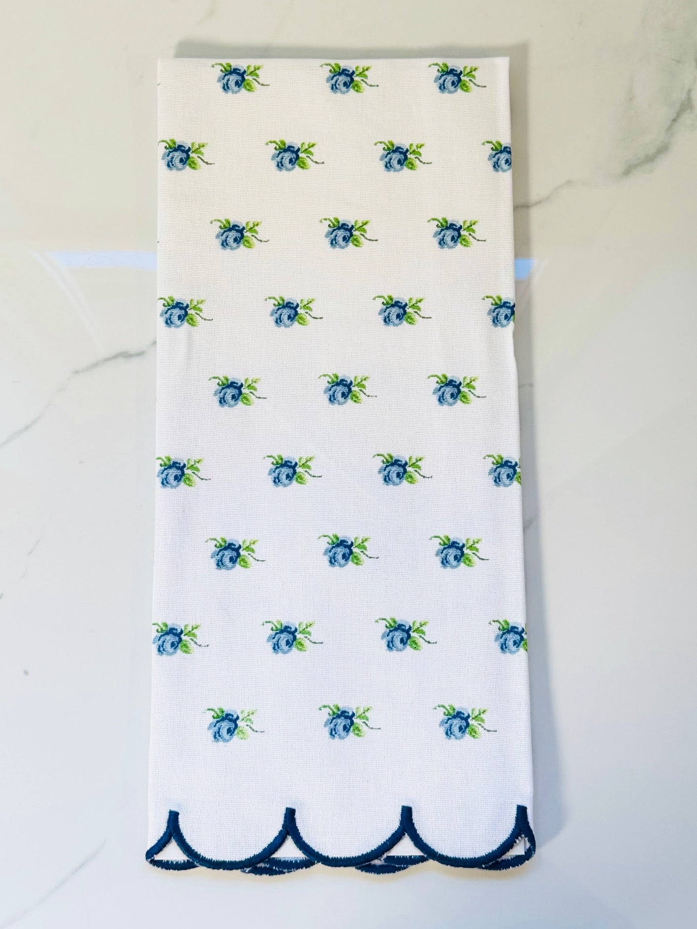 Blue Flower Towel