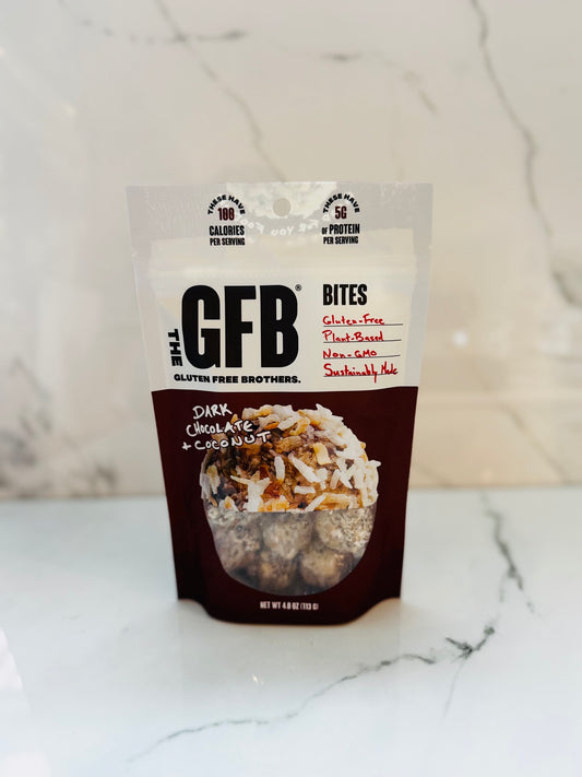 Dark Chocolate Coconut Protein Bites