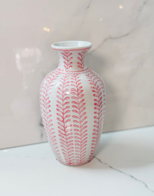 Pink Vine Floral Vase