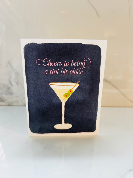 Dirty Martini Birthday Card
