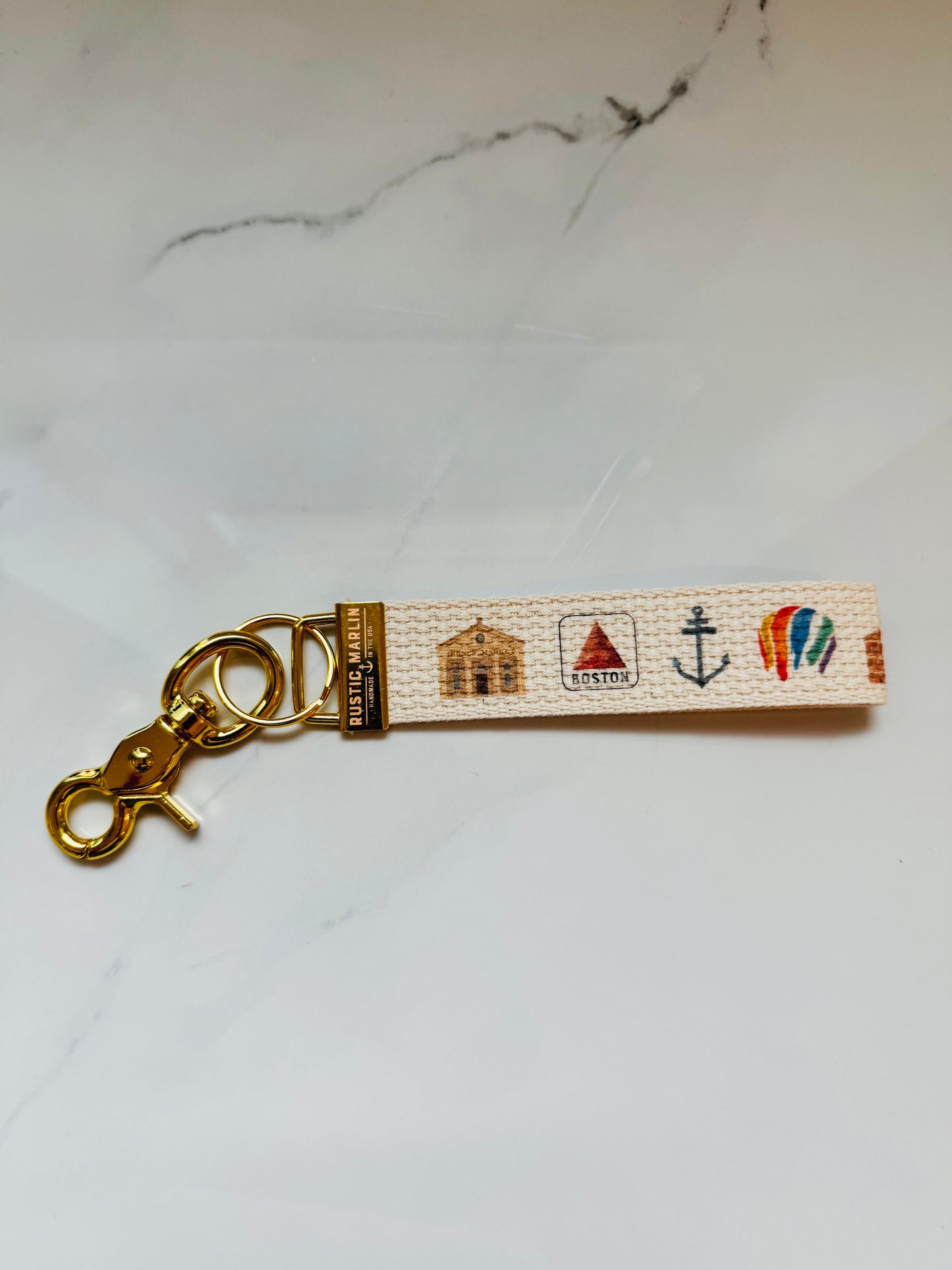 Boston Keychain