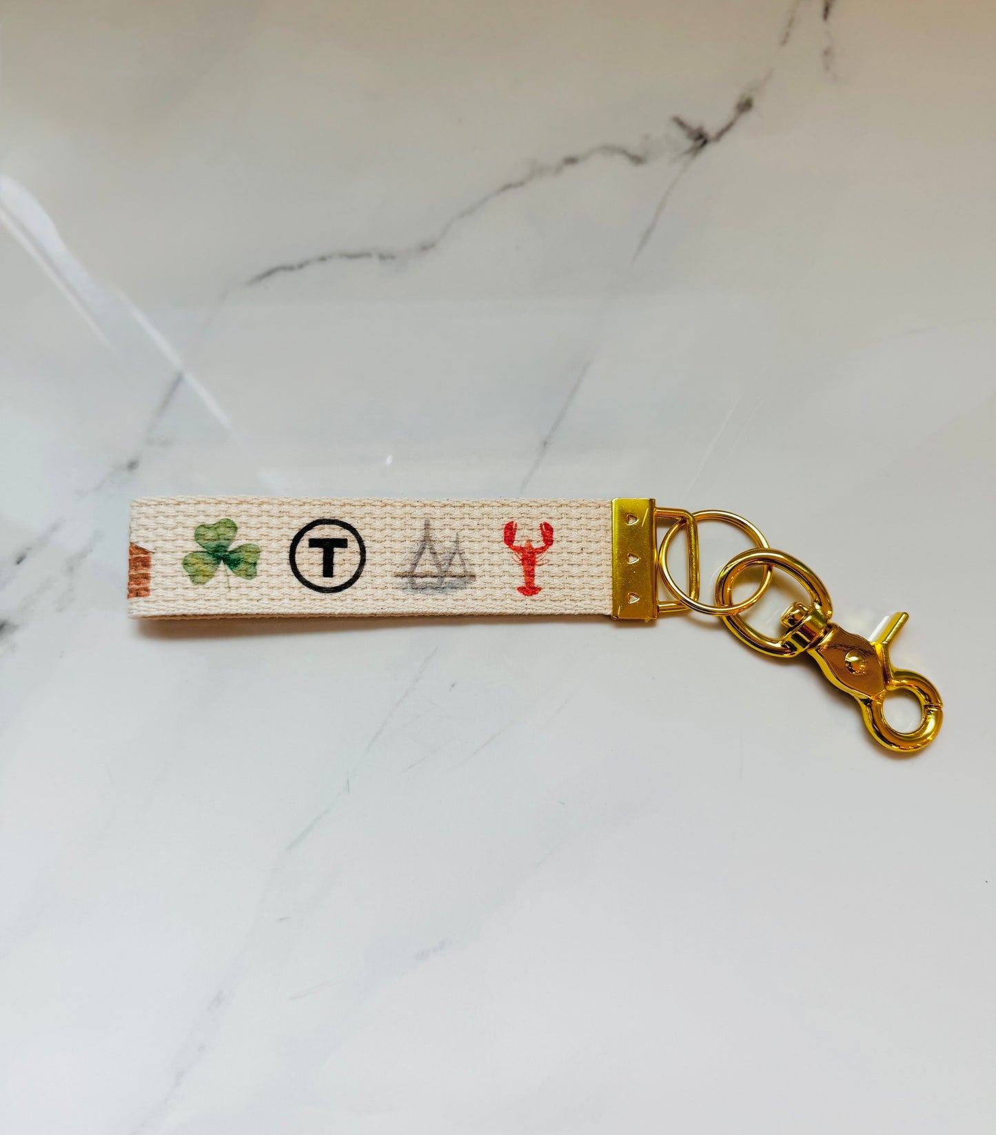 Boston Keychain