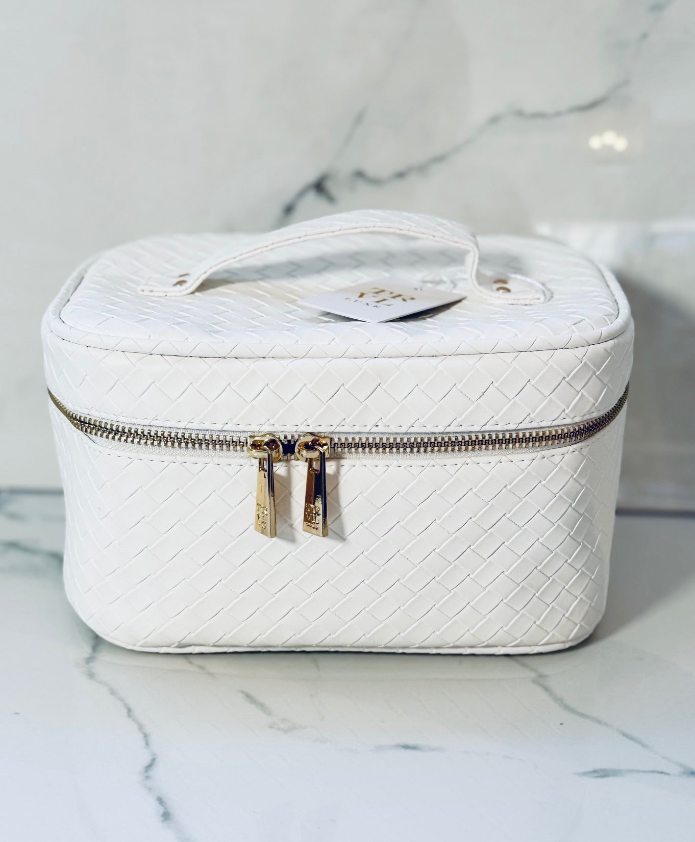 Bridal White Train Cosmetic Case