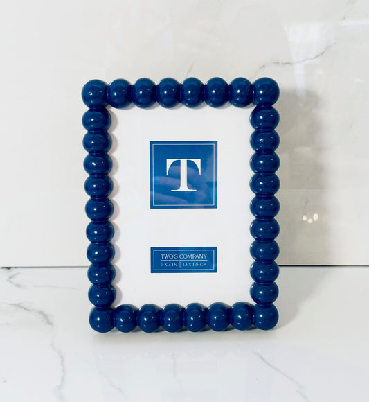 Blue 5x7 Hobnail Frame