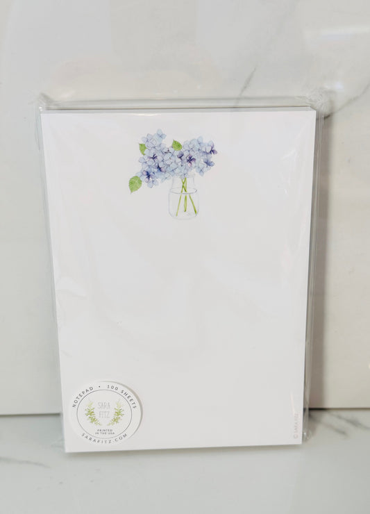 Hydrangea Notepad
